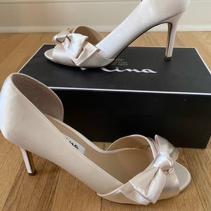 BRAND NEW White Nina Heels